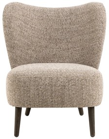 Béžové kreslo z textílie buklé Elmont – Actona