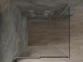 Mexen OMEGA sprchovací kút 100x100cm, 8mm sklo, chrómový profil-číre sklo, 825-100-100-01-00