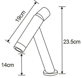 Mexen Astro umývadlová batéria, čierna, 746900-70
