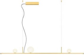 Redo 01-4301 - LED stmievateľný luster na lankách DUNE LED/48W/230V zlatý