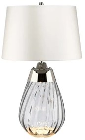 Elstead LENA-TL-S-SMOKE-OWSS-LED Stolná lampa LENA 1xE27/60W/230V+1xGU10/7W biela