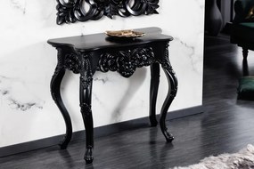 Konzolový stolík Benátky 85cm matná čierna