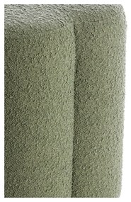 Zelený taburet z textílie buklé Nalani – Light &amp; Living