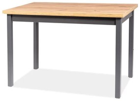 Jedálenský stôl 100 cm Alfred (dub lancelot + antracit) (pre 4 osoby). Vlastná spoľahlivá doprava až k Vám domov. 1049843