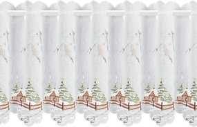 KRÁTKA ZÁCLONA NA PÚTKACH XMAS17 145X40 CM VZOROVANÁ