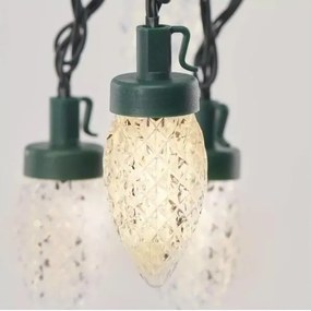 LED Vonkajšia vianočná reťaz 50xLED/8 funkcií 14,8 m IP44 teplá biela