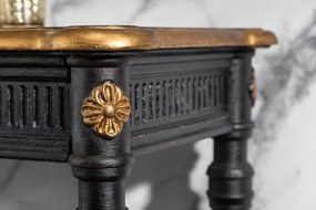 (3271) VENICE luxusný konzolový stolík čierno-zlatý 125cm