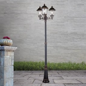 Orion - Vonkajšia lampa KENZO 3xE27/100W/230V IP44 bronz/patina