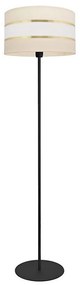 Stojacia lampa HELEN 1xE27/15W/230V krémová/čierna/zlatá
