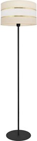 Stojacia lampa HELEN 1xE27/15W/230V krémová/čierna/zlatá