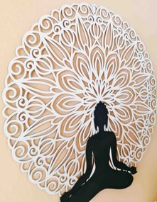 SENTOP | Mandala 3D obraz na stenu Buddha mandala farebné prevedenie I SENTOP PR0362 3D Paywood