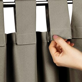 ZÁHRADNÝ VODEODOLNÝ ZÁVES NA PÚTKACH GARDEN 155X260 CM TMAVOBÉŽOVÁ