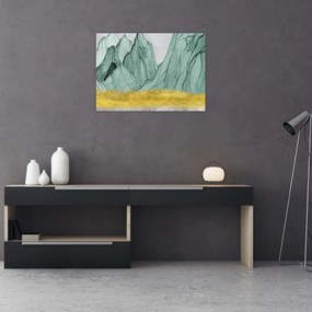 Obraz - Smaragdové hory N⁰1 (70x50 cm)