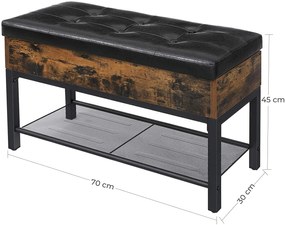 Dekorstudio Skrinka na topánky so sedadlom - LSB46BX