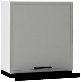 Kuchynská skrinka Emily W60/68 Slim Pl  s čiernym digestorom Dast Grey