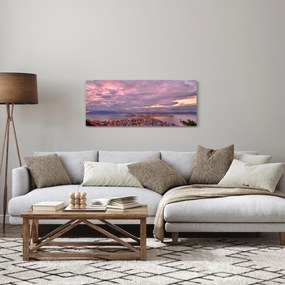 Obraz - Súmrak nad mestom (120x50 cm)