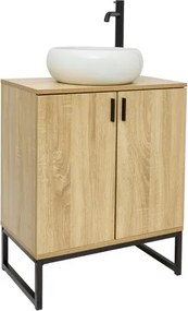 Ceramia Easy kúpeľňová skrinka s umývadlom 60x73x36 cm svetlý dub lesk EASYUMDB5