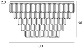 MAXLIGHT C0225 - Stropné svietidlo MONACO 16xG9/40W/230V pr. 80 cm chróm