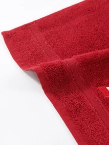 Vianočný uterák CANDYCANE bordový Rozmer: 70X140 cm
