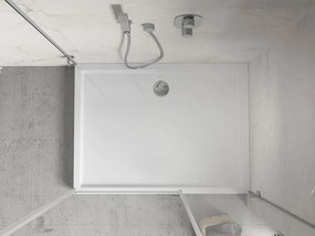 Mexen Flow+ obdĺžniková vanička 80 x 70 cm, biely lesk - 46R107080H
