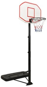 vidaXL Basketbalový stojan biely 258-363 cm polyetén-