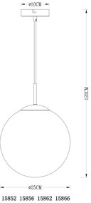 GLOBO 15856 - Luster na lanku VARUS 1xE27/40W/230V