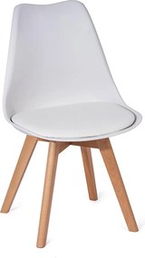 Set - 4 ks Jedálenské stoličky AVENBERG SKANDI biela