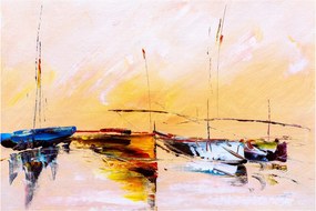 Obraz - Maľba loďou (90x60 cm)