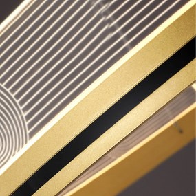 Toolight Toolight, LED závesné svietidlo 60cm APP1190-CP, zlatá, OSW-40020