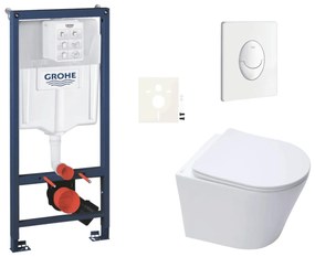 Závesný wc set do ľahkých stien / predstenová montáž Swiss Aqua Technologies Infinitio SIKOGRSIN10SASH0