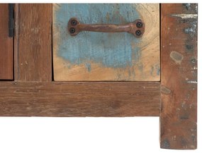 furniture-nabytek.cz - Masívna pod umývadlová skrinka Sumana z recyklovaného dreva, lakovaná, hnedá – 130×50×75 cm