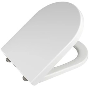 WENKO 18396100-WC sedátko PALMA 46,5x35,7 cm biela/strieborná