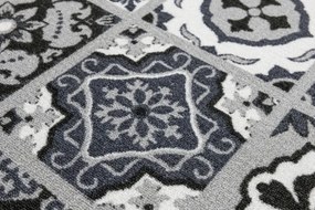 Protišmykový koberec PATCHWORK 19 New sivý