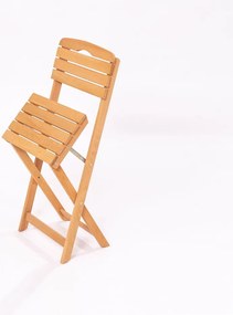 Drevená záhradná stolička v prírodnej farbe – Floriane Garden