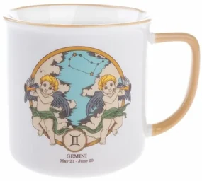Porcelánový hrnček Zverokruh - Blíženci, 460 ml