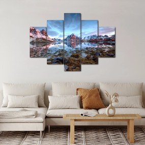 Obraz - Východ slnka nad Reine (150x105 cm)