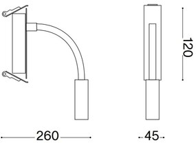 Ideal Lux - LED Flexibilná lampička IO LED/3W/230V CRI 90 čierna