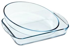 Pyrex Súprava sklenených pekáčov 2 ks, 2,7 l + 2,2 l