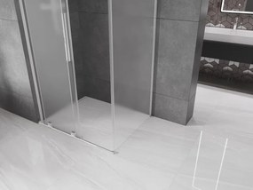 Mexen Velar L, sprchový kút s posuvnými dverami 100 x 70 cm, 8mm sklo námraza, chrómová, 871-100-070-33-01