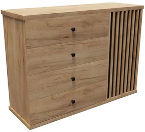 Komoda Forza 120 Craft zlatá