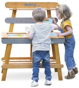 Vonkajšia detská drevená kuchynka - Muddy Lab