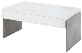 Konferenčný stolík Zantra (biela + kameň). Vlastná spoľahlivá doprava až k Vám domov. 1055286