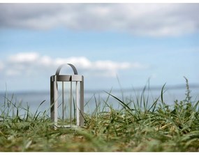 Svetlosivý vonkajší LED lampáš na USB (výška 30 cm) Firefly – Zone