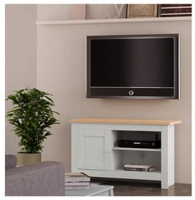 TV stolík v dekore duba v sivo-prírodnej farbe 95x58 cm Emerald – Støraa