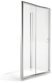 Roltechnik XXL posuvné sprchové dvere MD2 + MB v kombinácii s pevnou stenou 150 cm 100 cm