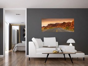 Obraz cesty v horách (120x50 cm)