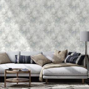 Tapeta jemné sivé akvarelové mraky