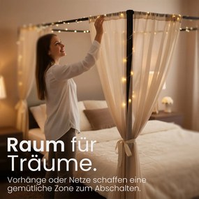 Posteľ Batoni 180x200 - čierna