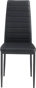 Jedálenský set 4x stolička + stôl Catini Austin - Čierna