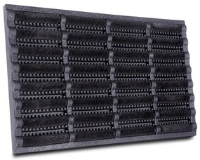 Hanse Home, Vonkajšie čistiaci rohožka Mix Mats Brushes 105648 Black – na von aj na doma, 45x75, čierna, exteriér
